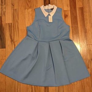 NWT Eloquii Light Blue Peter Pan Fit&Flare Sz22